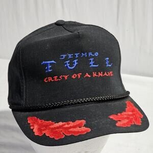 Jethro Tull Crest Of A Knave Rock & Roll Band Vintage 1980s Tour Snapback Hat